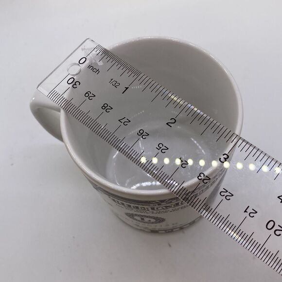 Vintage Five Dollar Bill Mug Ceramic Currency Coffee Cup Collectible Novelty - Picture 8 of 9